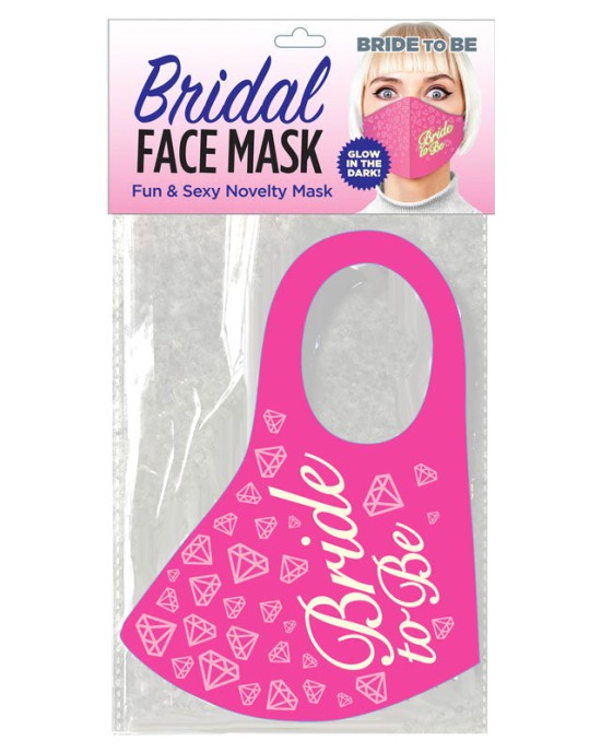 Bride-To-Be Glow Pink Face Mask