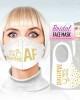 Soon To Be Married White Bridal Face Mask