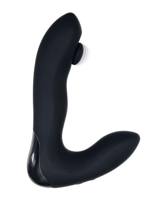 Zero Tolerance Tap It - Black Prostate Massager with Remote