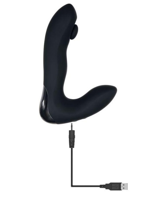 Zero Tolerance Tap It - Black Prostate Massager with Remote