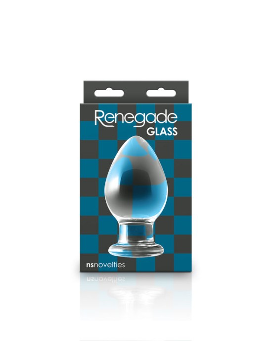 Renegade Clear Glass Knight Butt Plug