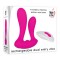 Adam & Eve Dual Entry Vibe with Remote Control - Pink