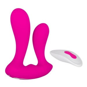 Adam & Eve Dual Entry Vibe with Remote Control - Pink