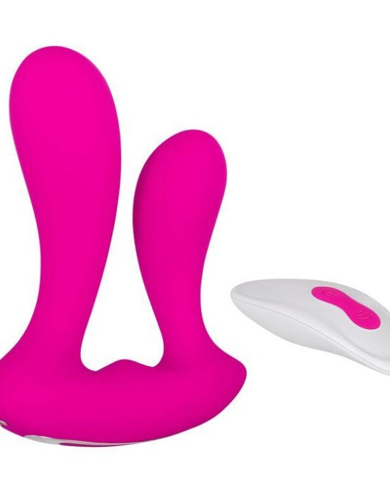 Adam & Eve Dual Entry Vibe with Remote Control - Pink