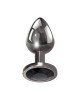 Evolved Black Gem Small Metallic Anal Plug