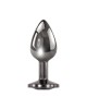 Evolved Black Gem Small Metallic Anal Plug