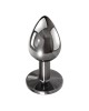 Evolved Black Gem Small Metallic Anal Plug