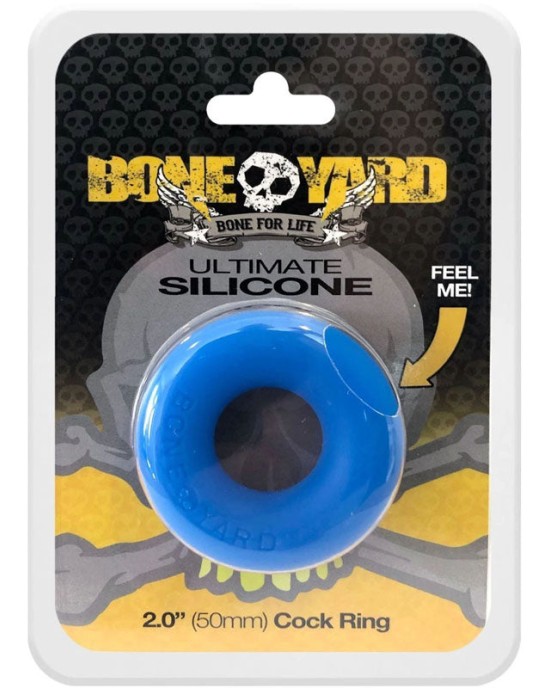 Boneyard Ultimate Cock Ring - 50mm - Blue