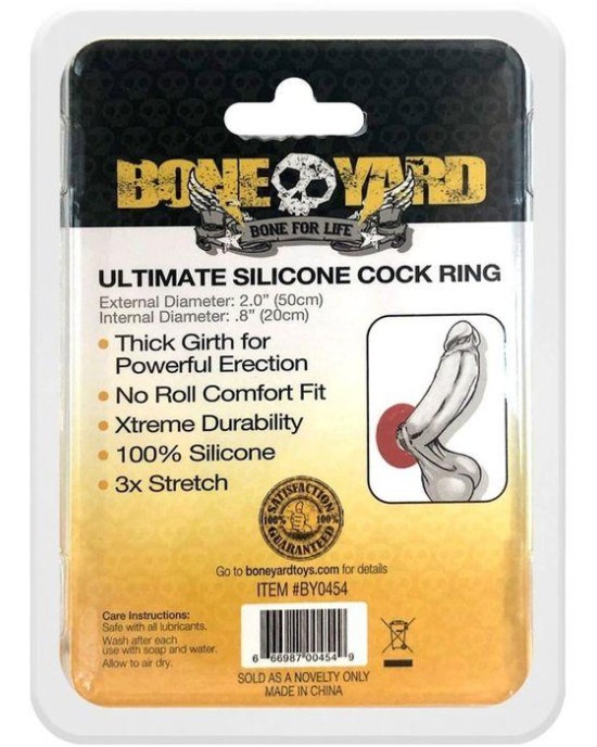 Boneyard Ultimate Cock Ring - 50mm - Red