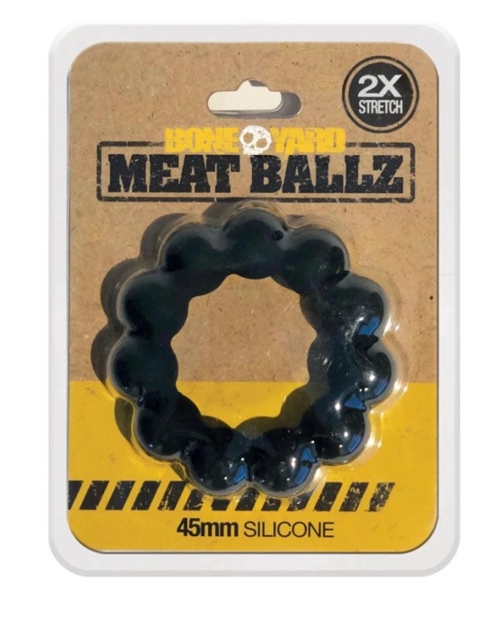 Boneyard Meat Ballz Black 45mm Cock Ring