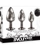 Evolved Metallic Black Gem Anal Plug Set