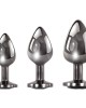 Evolved Metallic Black Gem Anal Plug Set