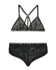 Vibes Boss AF Bralette & Retro Short - Black - S/M