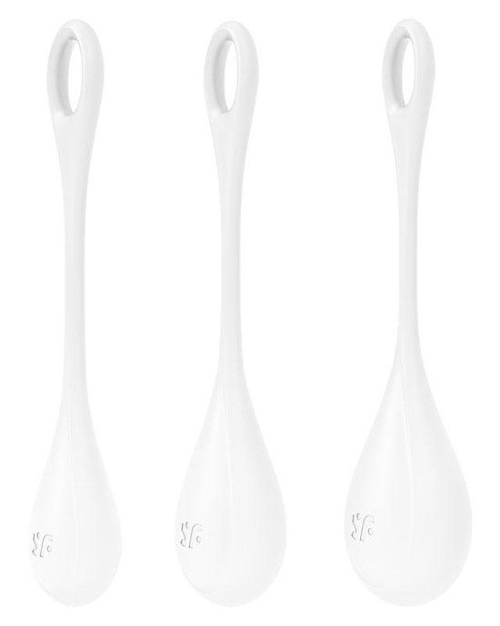 Satisfyer Yoni 1 - White Kegel Balls Training Set