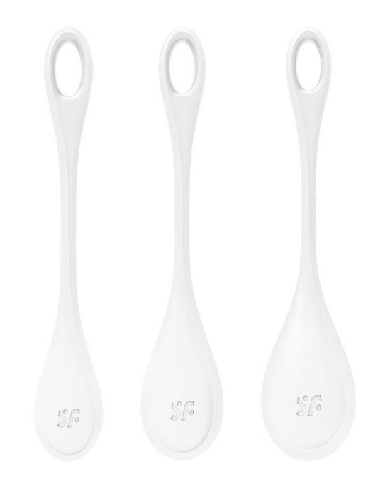 Satisfyer Yoni 1 - White Kegel Balls Training Set