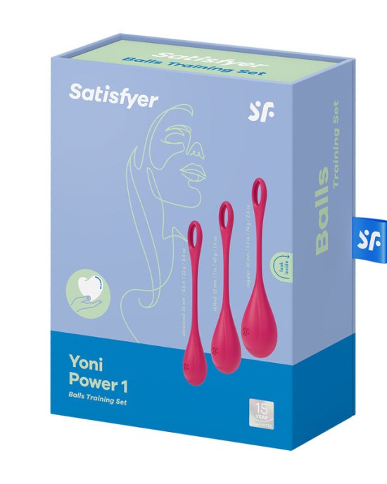 Satisfyer Yoni 1 - Red Kegel Balls Training Set