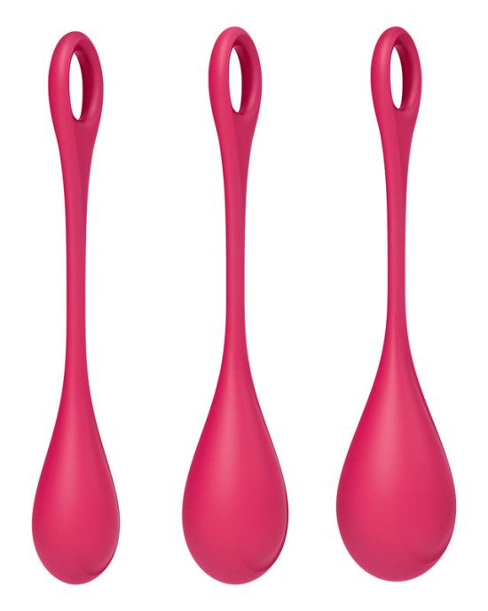 Satisfyer Yoni 1 - Red Kegel Balls Training Set