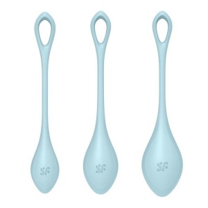 Satisfyer Yoni 2 - Light Blue Kegel Balls Training Set