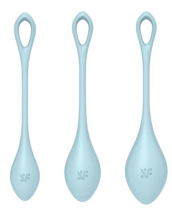 Satisfyer Yoni 2 - Light Blue Kegel Balls Training Set