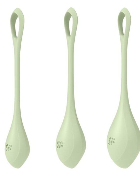 Satisfyer Yoni 2 - Light Green Kegel Balls Training Set