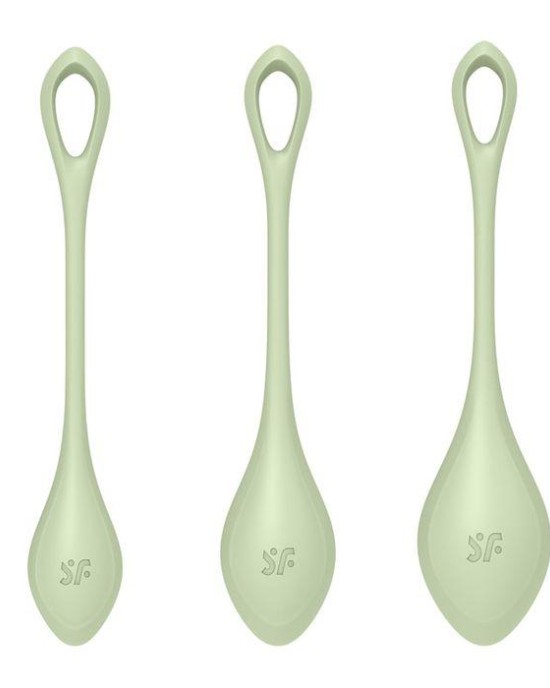 Satisfyer Yoni 2 - Light Green Kegel Balls Training Set