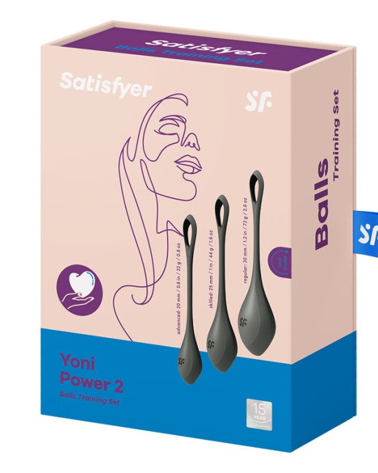 Satisfyer Yoni 2 - Black Kegel Balls Training Set