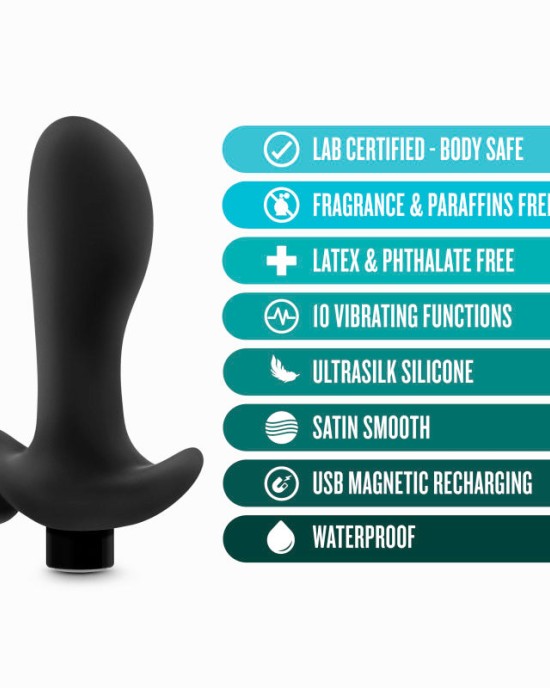 Anal Adventures Platinum Black Vibrating Prostate Massager