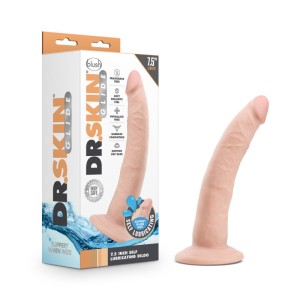 Dr. Skin Glide 7.5 Inch Self Lubricating Flesh Dildo