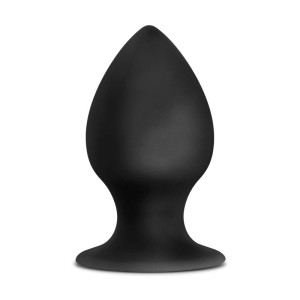 Anal Adventures Platinum Black Large Stout Butt Plug