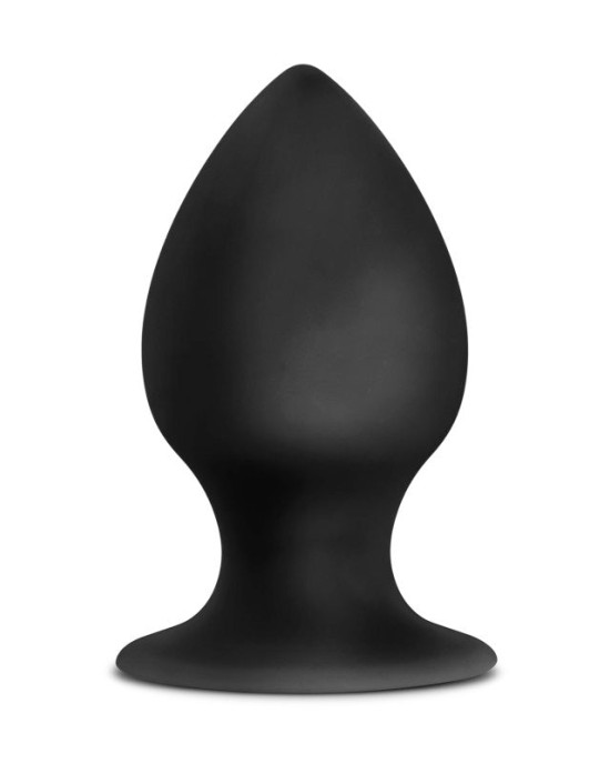 Anal Adventures Platinum Black Large Stout Butt Plug