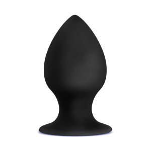 Anal Adventures Platinum Medium Black Stout Butt Plug