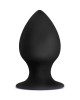 Anal Adventures Platinum Medium Black Stout Butt Plug