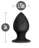 Anal Adventures Platinum Medium Black Stout Butt Plug