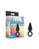 Anal Adventures Platinum Small Black Loop Butt Plug