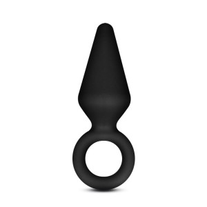 Anal Adventures Platinum Small Black Loop Butt Plug