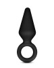 Anal Adventures Platinum Small Black Loop Butt Plug