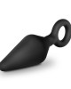 Anal Adventures Platinum Small Black Loop Butt Plug