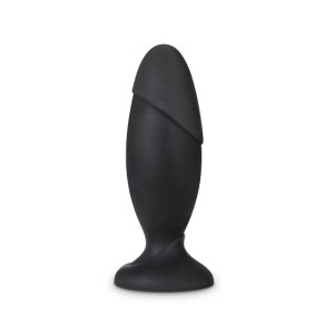 Anal Adventures Platinum Black Rocket Butt Plug