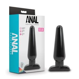 Anal Adventures Basic Large Black Butt Plug