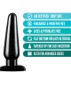 Anal Adventures Basic Large Black Butt Plug