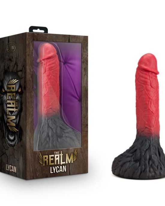 The Realm Lycan Lock On Red Werewolf Dildo