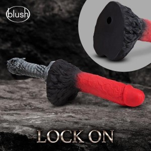 The Realm Lycan Lock On Red Werewolf Dildo