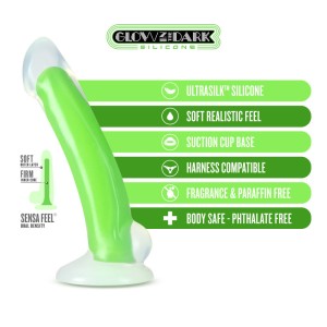 Neo Elite Glow Omnia 7 Inch Dong - Green