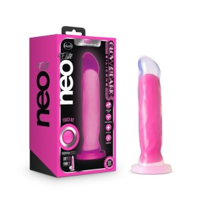 Neo Elite Glow Marquee 8 Inch Dong - Pink