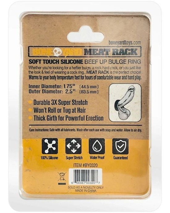 Boneyard Meat Rack Beef Up Bulge Ring - 45mm - Black