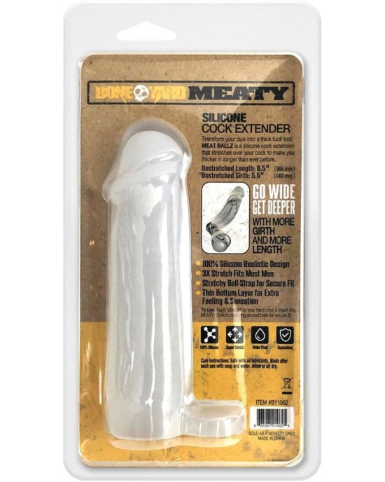 Boneyard Meaty Cock Extender - Clear