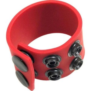 Boneyard Red Adjustable Ball Stretcher Ring