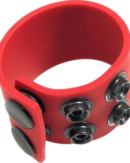 Boneyard Red Adjustable Ball Stretcher Ring