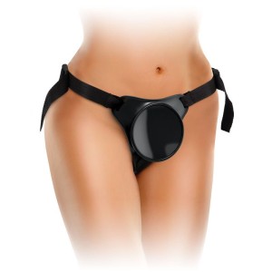 King Cock Elite Beginner's Body Dock Strap-On Black Harness