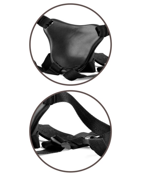 King Cock Elite Comfy Body Dock Strap-On Black Harness